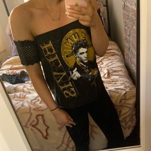 LF Furst of a Kind Elvis off the shoulder tee
